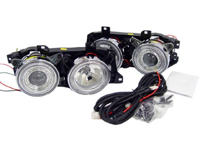 Depo - BMW E30 3 Series Chrome Projector Angel DEPO Headlight