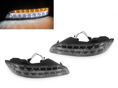 Depo - Porsche 997.1 Led Drl DEPO Clear Front Light