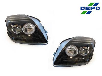 Depo - Honda Prelude Maxzone Black Projector DEPO Headlight
