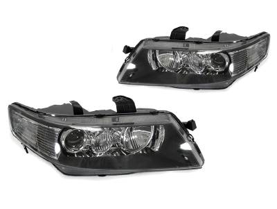 Depo - Acura TSX D2S Black Housing Clear Corner DEPO Headlight