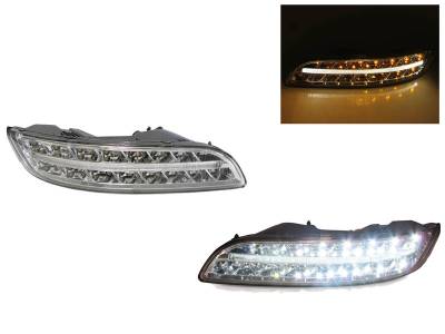 Depo - Porsche 997.1 Led Drl DEPO Clear Front Light With Sequential Signal