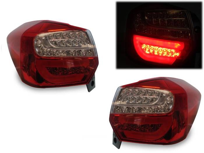 Depo - Subaru XV Depo Red/Clear Led DEPO Tail Light