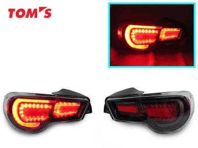 Depo - Scion FR-S / Brz Tom'S Rear Led Black / Red DEPO Tail Light