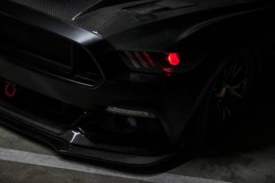 Icon Composites - Ford Mustang OEM Smoked Icon Carbon Fiber Front Bumper Lip Body Kit 670135