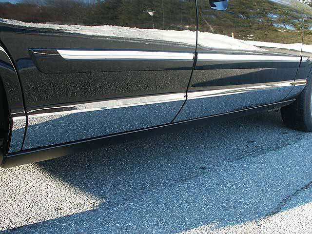 2-Piece Mercury Chrome Rocker Panel Trim Molding Set – 5-Year Warranty Included