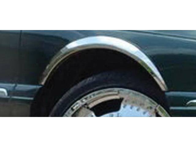 QAA - CONTINENTAL 4dr QAA Molded Stainless 4pcs Wheel Well Fender Trim WZ38610