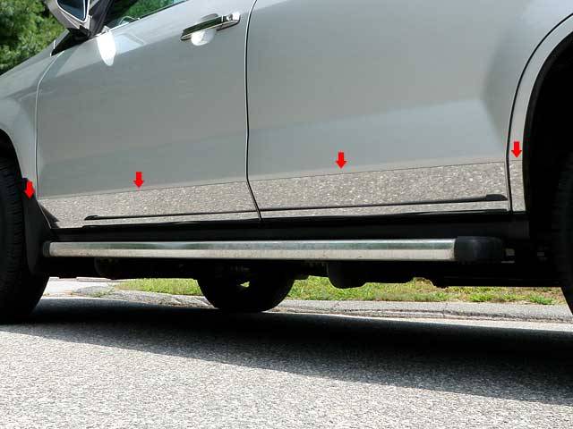 QAA - ACURA MDX 4dr QAA Stainless 8pcs Rocker Panel Trim TH21297