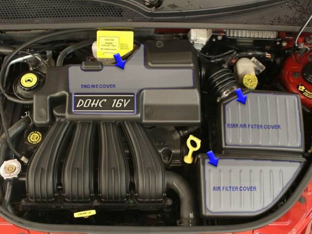 QAA - CHRYSLER PT CRUISER 4dr QAA Stainless 3pcs Engine Package EK41700-1