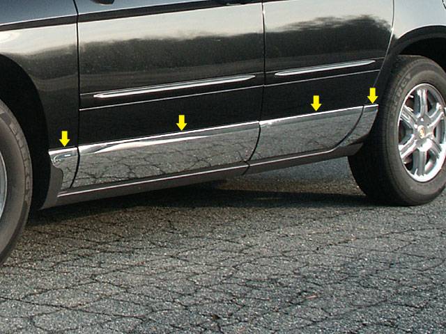 QAA - CHRYSLER PACIFICA 4dr QAA Stainless 8pcs Rocker Panel Trim TH44751