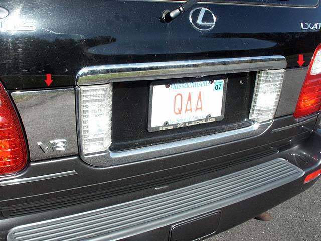 QAA - LEXUS LX470 4dr QAA Stainless 2pcs Trunk Accent Trim TP24120