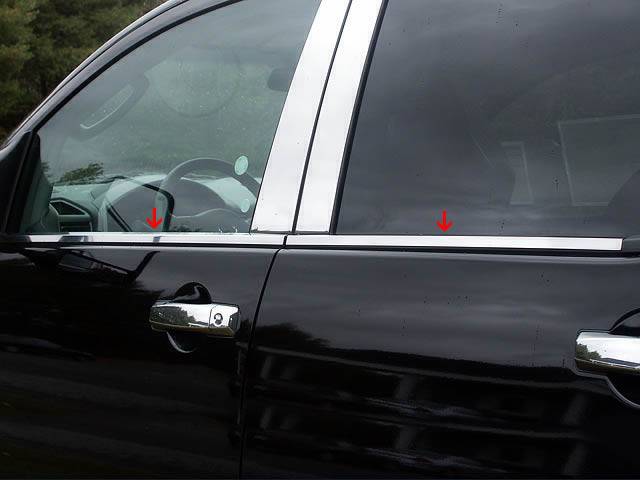 QAA - Fits Nissan ARMADA 4dr QAA Stainless 4pcs Window Sill Accent WS24523