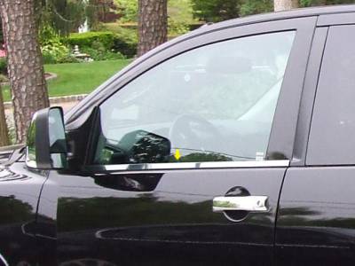 QAA - Fits Nissan TITAN King Cab QAA Stainless 2pcs Window Sill Accent WS24515