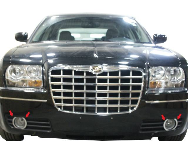 QAA - CHRYSLER 300 4dr QAA Stainless 4pcs Front Vent Accent FV45760