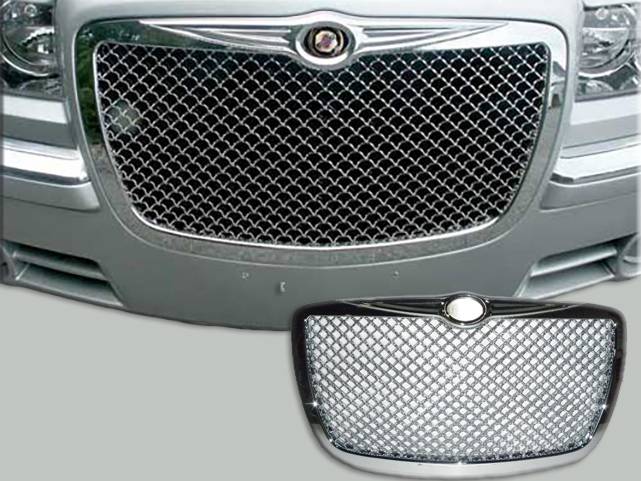 QAA - CHRYSLER 300 4dr QAA Chrome ABS plastic 1pcs Grille Accent SGB45765