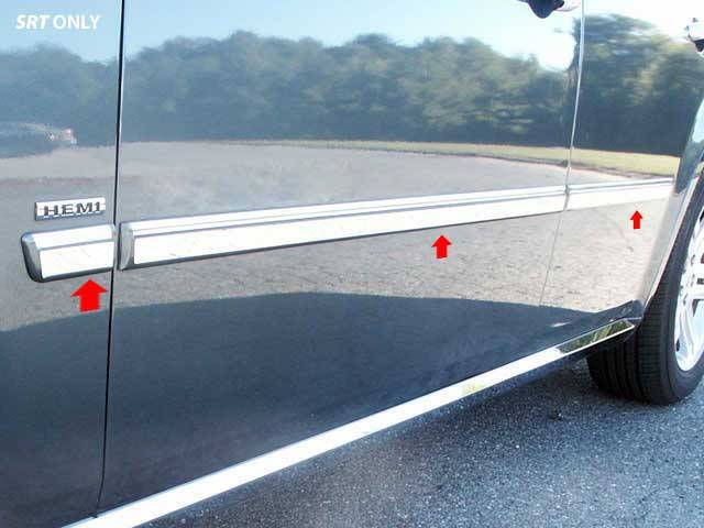 QAA - DODGE MAGNUM 4dr QAA Stainless 6pcs Rocker Panel Trim TH45922