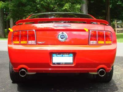 QAA - FORD MUSTANG 2dr QAA Stainless 2pcs Tail Light Accent TR45351
