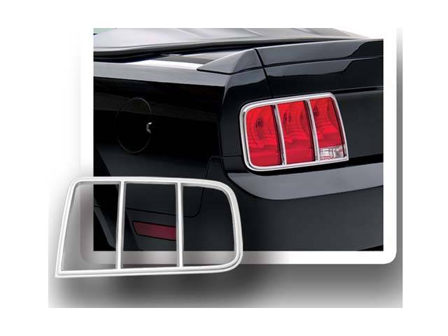 QAA - FORD MUSTANG 2dr QAA Chrome ABS plastic 2pcs Tail Light Bezels TL45351