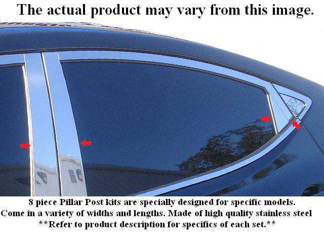 QAA - Fits Hyundai TUCSON 4dr QAA Stainless 8pcs Pillar Trim PP26352