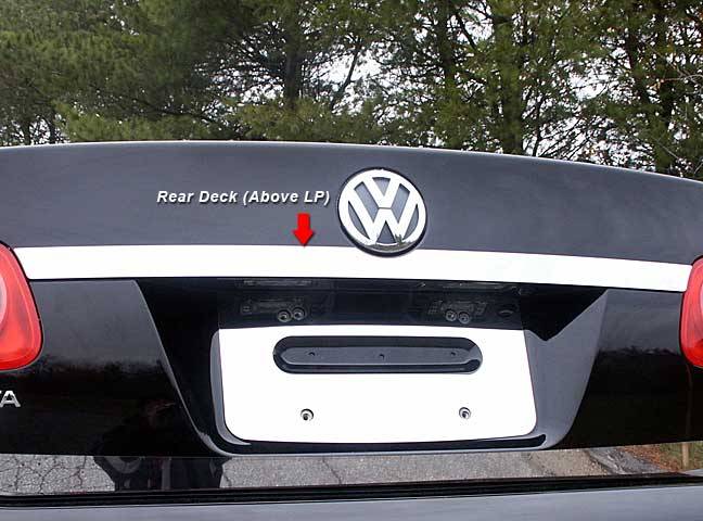 QAA - VOLKSWAGEN JETTA 4dr QAA Stainless 1pcs Rear Deck Accent RD25666