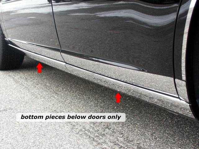 QAA - BUICK LUCERNE 4dr QAA Stainless 4pcs Rocker Panel Trim TH46550