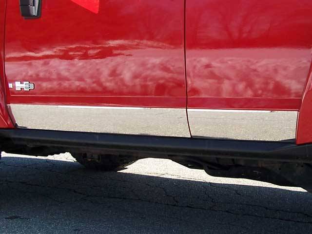 QAA - HUMMER H3 4dr QAA Stainless 4pcs Rocker Panel Trim HV46301