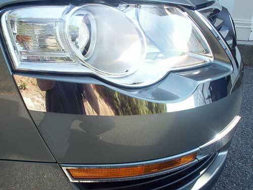 QAA - VOLKSWAGEN PASSAT 4dr QAA Stainless 2pcs Headlight Accent HL26675