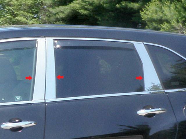 QAA - ACURA MDX 4dr QAA Stainless 6pcs Pillar Trim PP27298