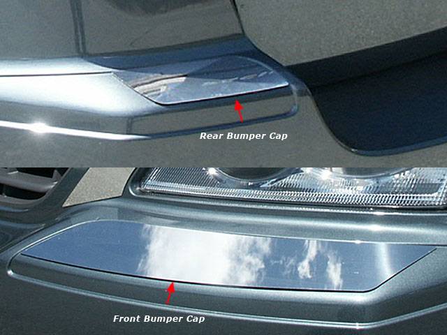 QAA - CHRYSLER PACIFICA 4dr QAA Stainless 4pcs Bumper Cap Trim BC47750
