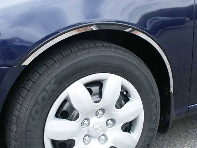 QAA - Fits Hyundai ELANTRA 4dr QAA Stainless 4pcs Wheel Well Accent WQ27340