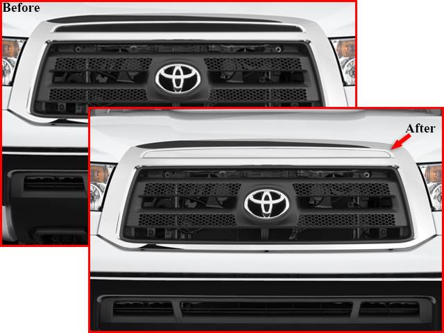 QAA - TOYOTA TUNDRA 2/4dr QAA Stainless 1pcs Grille Accent SG27145