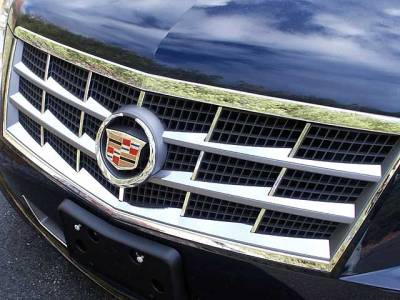 QAA - CADILLAC STS 4dr QAA Stainless 6pcs Grille Accent SG45236