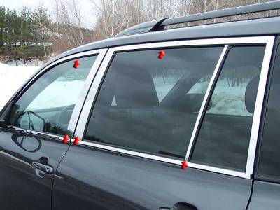 QAA - TOYOTA HIGHLANDER 4dr QAA Stainless 10pcs Window Accent Package WP28111