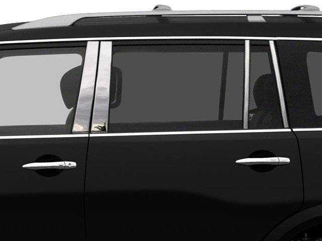 QAA - Fits Nissan ARMADA 4dr QAA Stainless 8pcs Pillar Trim PP11055