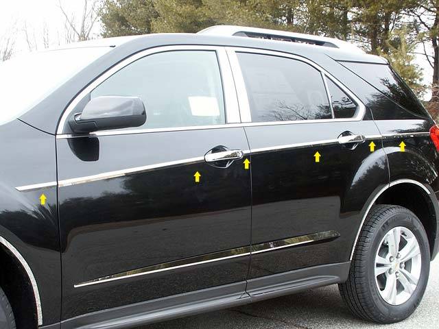 QAA - CHEVROLET EQUINOX 4dr QAA Stainless 12pcs Side Accent Trim AT50160