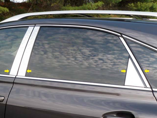 QAA - LEXUS RX450 4dr QAA Stainless 8pcs Pillar Trim PP10127