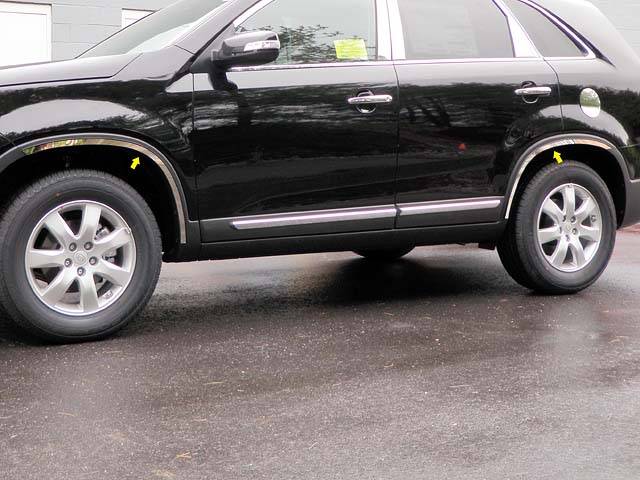 QAA - KIA SORENTO 4dr QAA Stainless 4pcs Wheel Well Accent WQ11820
