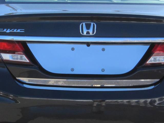 QAA - HONDA CIVIC 4dr QAA Stainless 1pcs License Plate Bezel LP12214