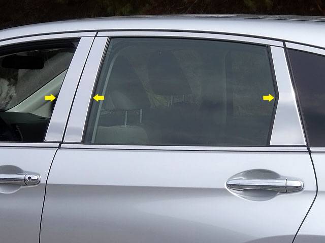 QAA - HONDA CR-V 4dr QAA Stainless 6pcs Pillar Trim PP12236