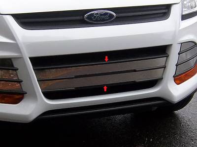 QAA - FORD ESCAPE 4dr QAA Stainless 2pcs Grille Accent SG53361