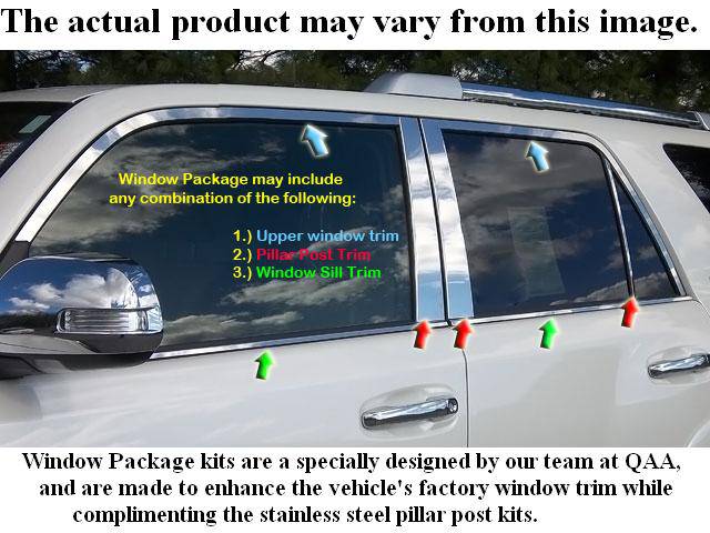 QAA - Fits Hyundai VELOSTER 3dr QAA Stainless 7pcs Window Accent Package WP13320