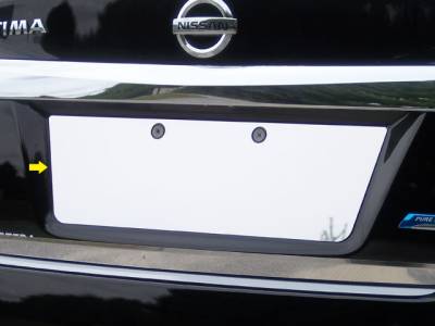 QAA - Fits Nissan ALTIMA 4dr QAA Stainless 1pcs License Plate Bezel LP13550