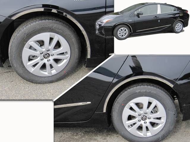 QAA - TOYOTA PRIUS 4dr QAA Stainless 4pcs Wheel Well Accent WQ16135