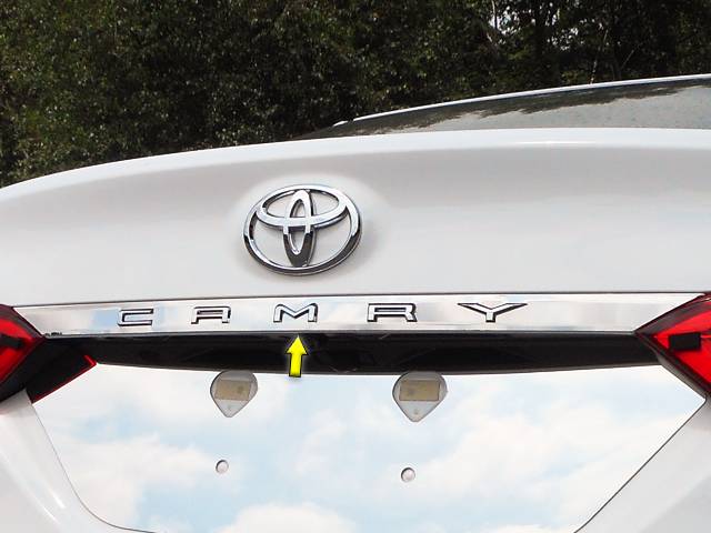 QAA - TOYOTA CAMRY 4dr QAA Stainless 1pcs License Plate Bar Accent LB18130