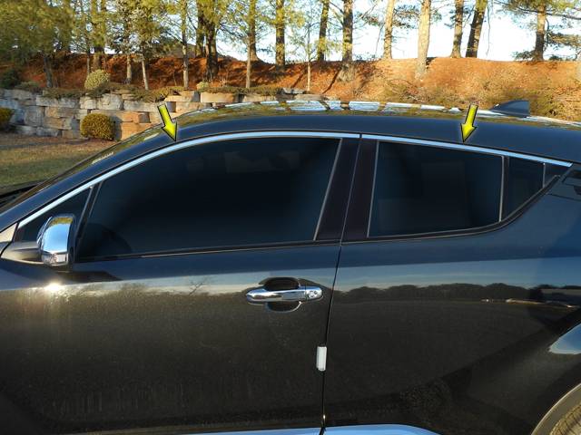 QAA - TOYOTA C-HR 4dr QAA Stainless 4pcs Window Accent Package WP18142