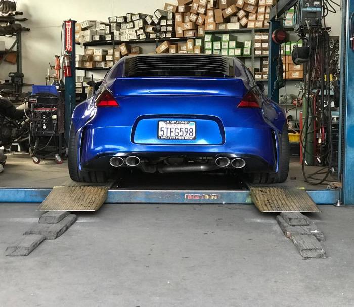 KBD Urethane - Nissan 350Z 357 Mag Style KBD Urethane Rear Body Kit Bumper 37-6083