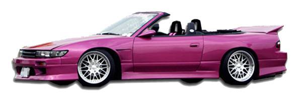 KBD Urethane - Nissan 240SX GP-1 Style KBD Urethane Side Skirts Body Kit 37-2295