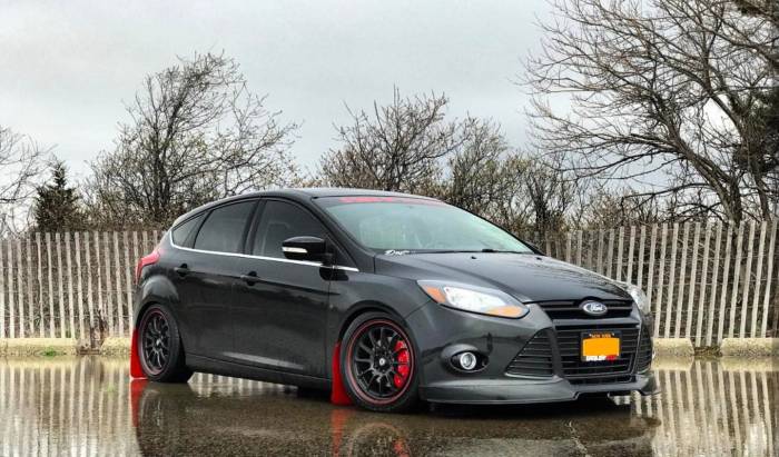 KBD Urethane - Ford Focus 4DR/5DR BD Style KBD Urethane Front Body Kit Bumper Lip 37-6003