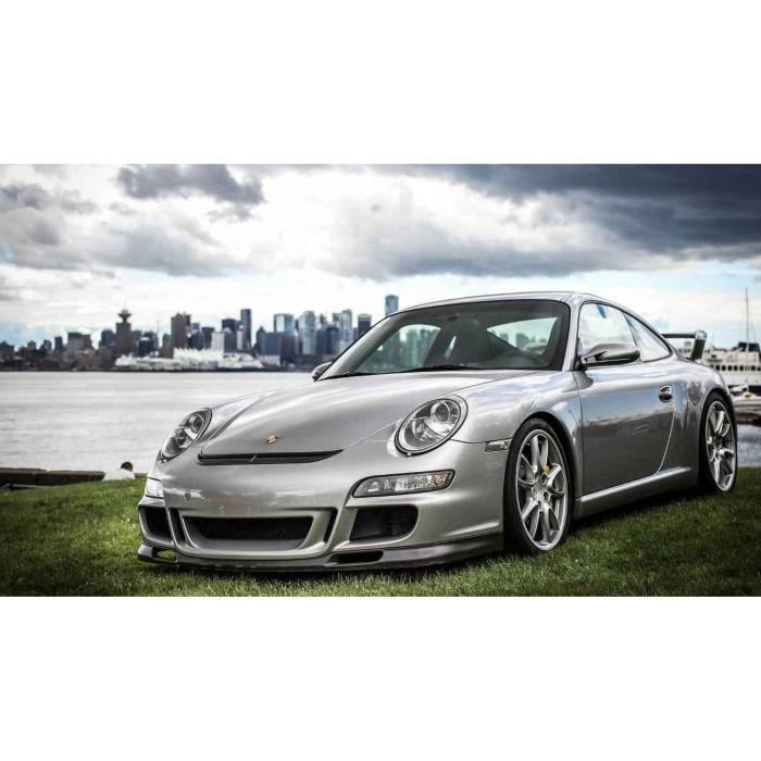KBD Urethane - Porsche 997 GT GT-3 Look KBD Urethane Front Body Kit Bumper+Lip 37-2147