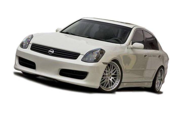 KBD Urethane - Infiniti G35 Sedan Hidori KBD Urethane Front Body Kit Bumper 37-2251
