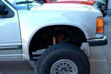 Advanced Fiberglass Composites - Ford Explorer 4" Flare 3" Rise Adv Fiber Body Kit- Fenders AFC 68